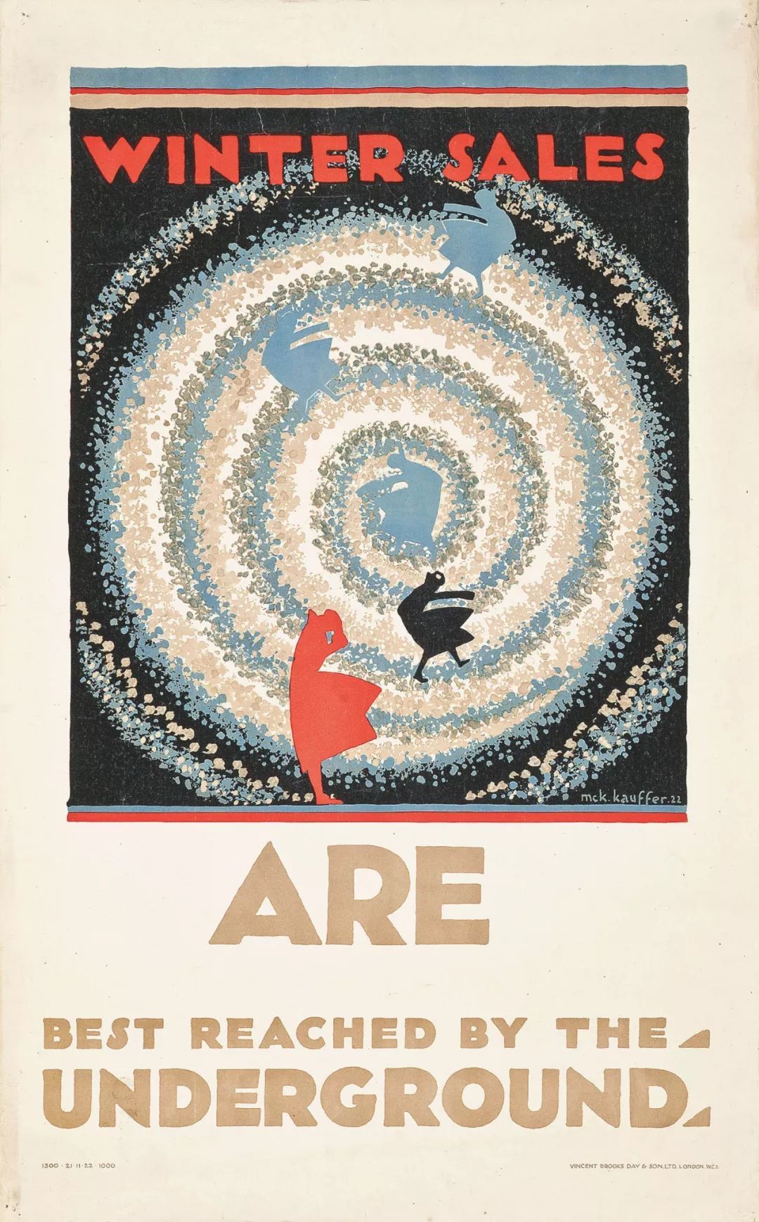 ▲Winter Sales Are Best Reached，1922 Edward McKnight Kauffer