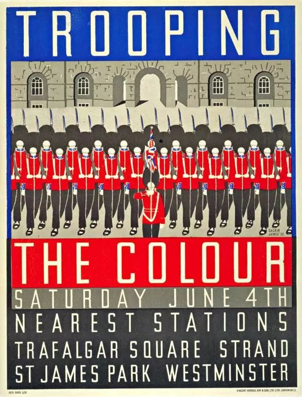 ▲Trooping the Colour，1932Margaret Calkin James
