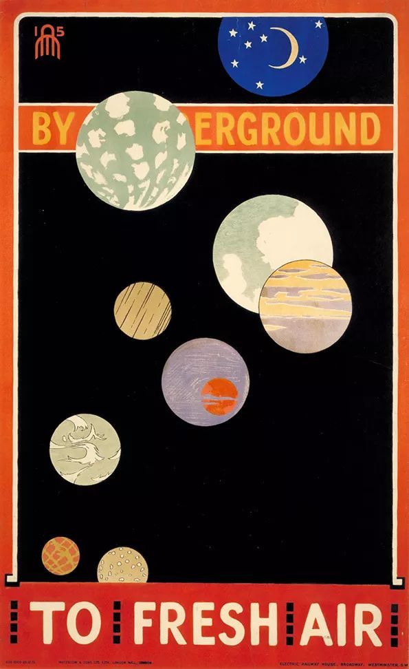 ▲By Underground to Fresh Air，1915Maxwell Ashby Armfield
