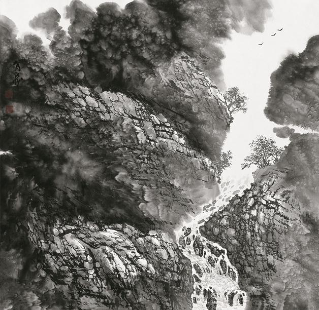 《清泉石上流》作者：冀有泉品类：国画