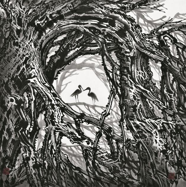 《千古恋情》作者：冀有泉品类：国画