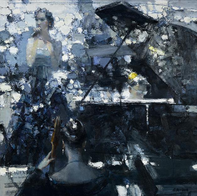《今夜无人睡眠No.36》作者：刘南一创作年代：2019规格：150cmx150cm品类：油画