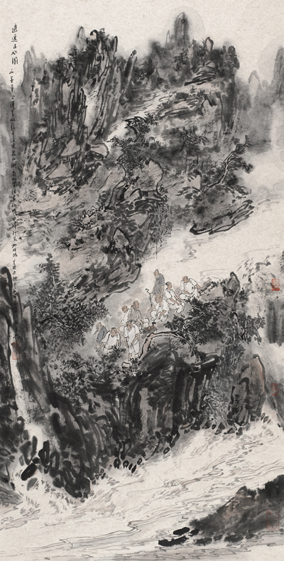 人在天地间 136cm×68cm 2018年