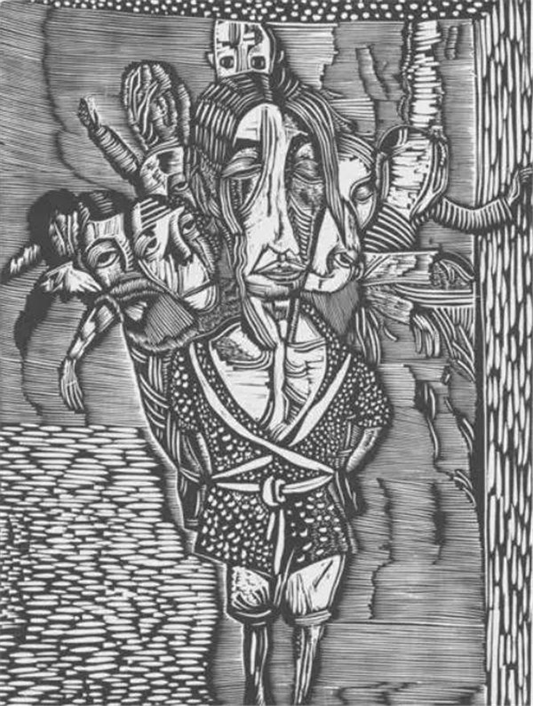 中国图式 | 黑白木刻 | 42cmX60.7cm | 1996