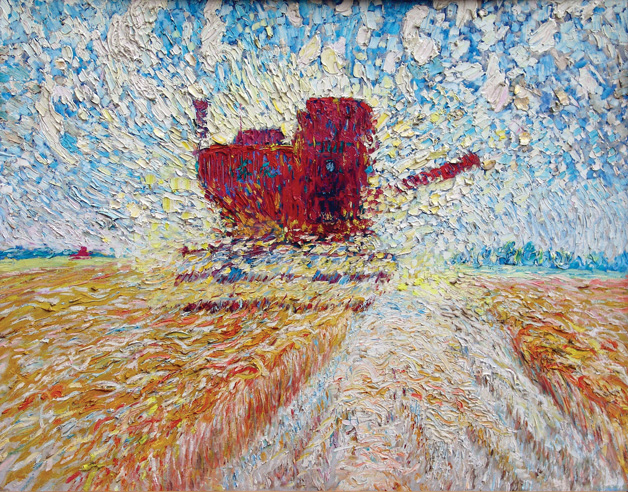 《轰鸣》作者：李广元 规格：100×80cm