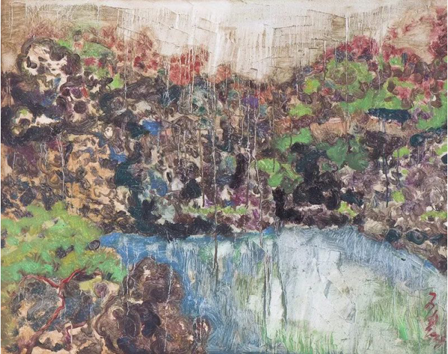 田子由片石山房—1 布面油画
