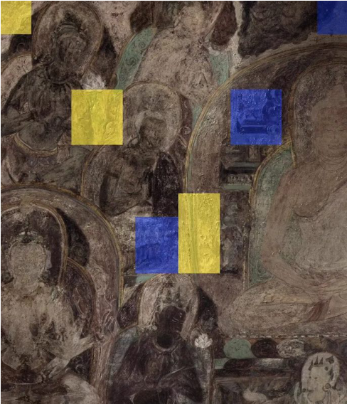 张莉敦煌印象系列 140x120cm 布面油画