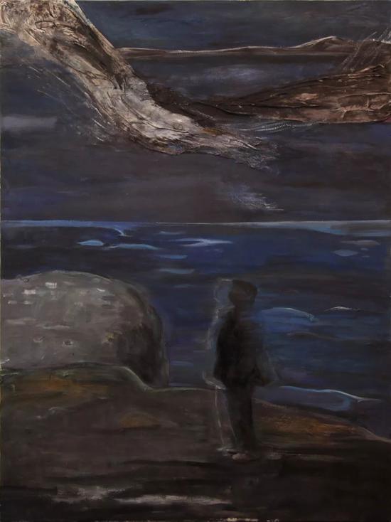 青海湖 120 x 90cm 油画 2016