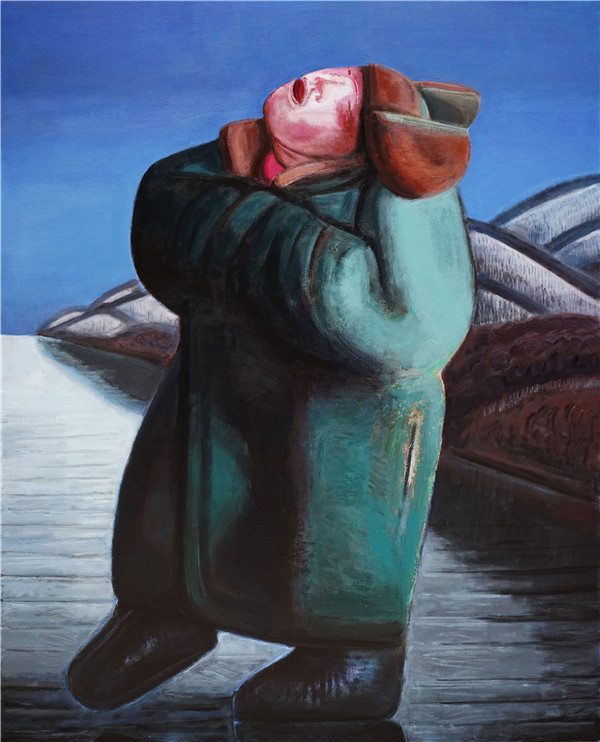 宫立龙 Gong Lilong,远哥Brother Yuan,布面丙烯 acrylic on canvas, 200x160cm 2013-2018
