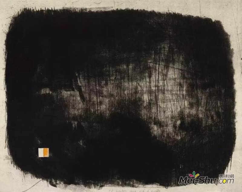 《总有一条出路》锯齿形凿刀，轮盘，切割机，拼贴画 41cm*51cm 2017年