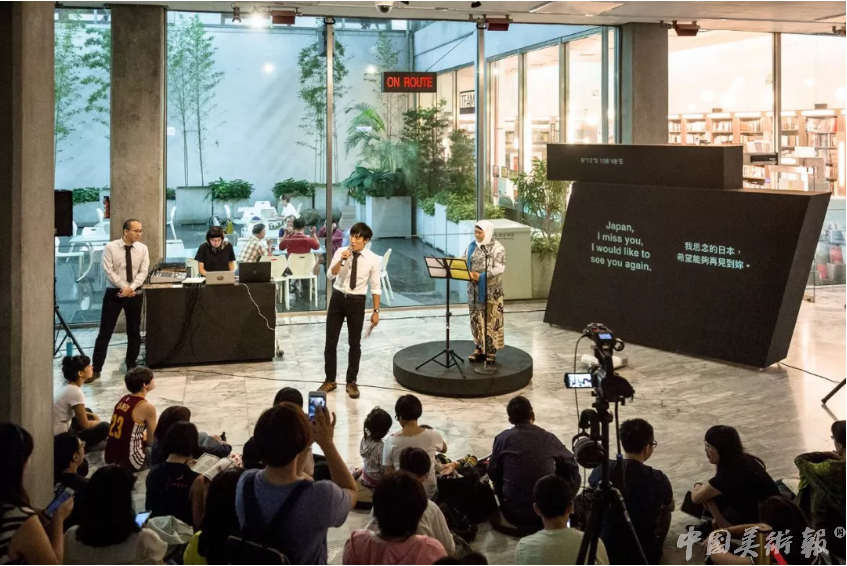 致颖合作项目《声线计划》表演现场，2016（图片由艺术家提供）