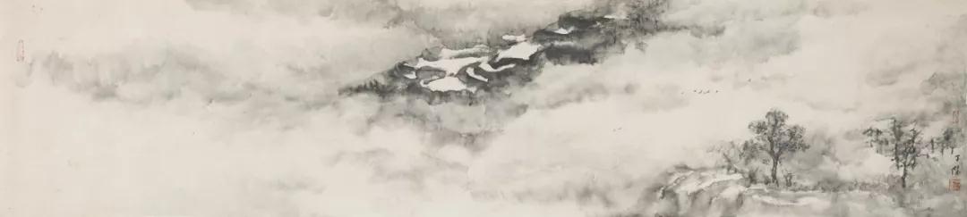 云气飘渺处53cm×238cm