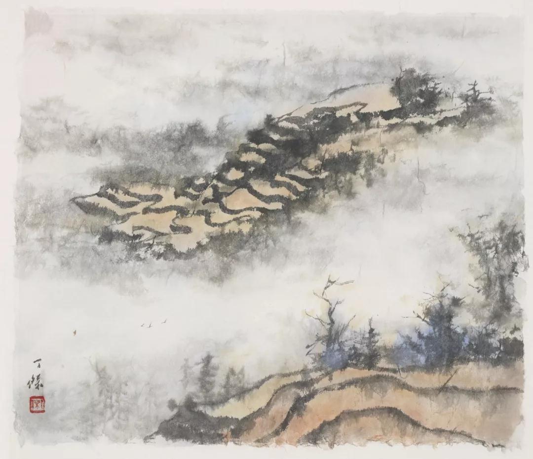 梯田系列之三 47cm×56cm