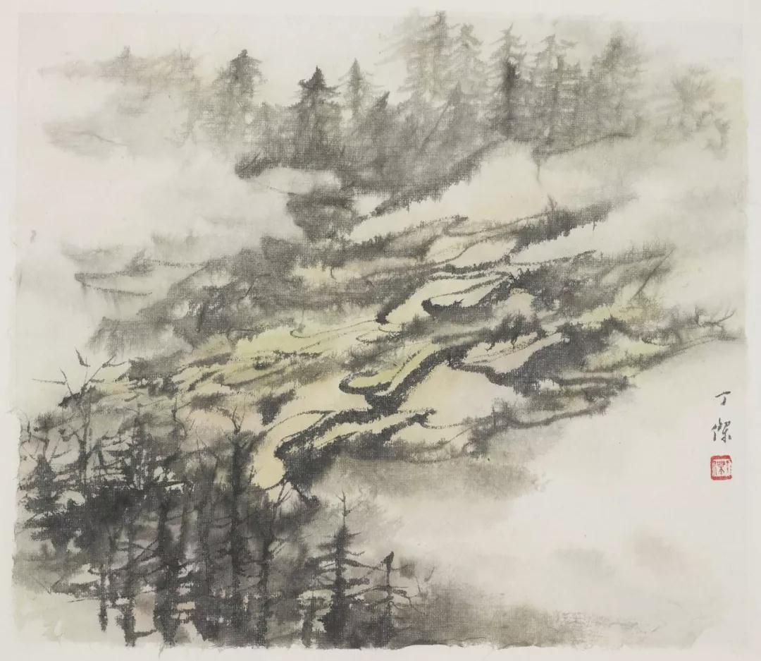 梯田系列之一 47cm×56cm