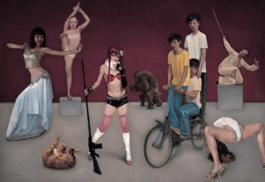 《邂逅之二》布面油画 180cmx260cm 2010