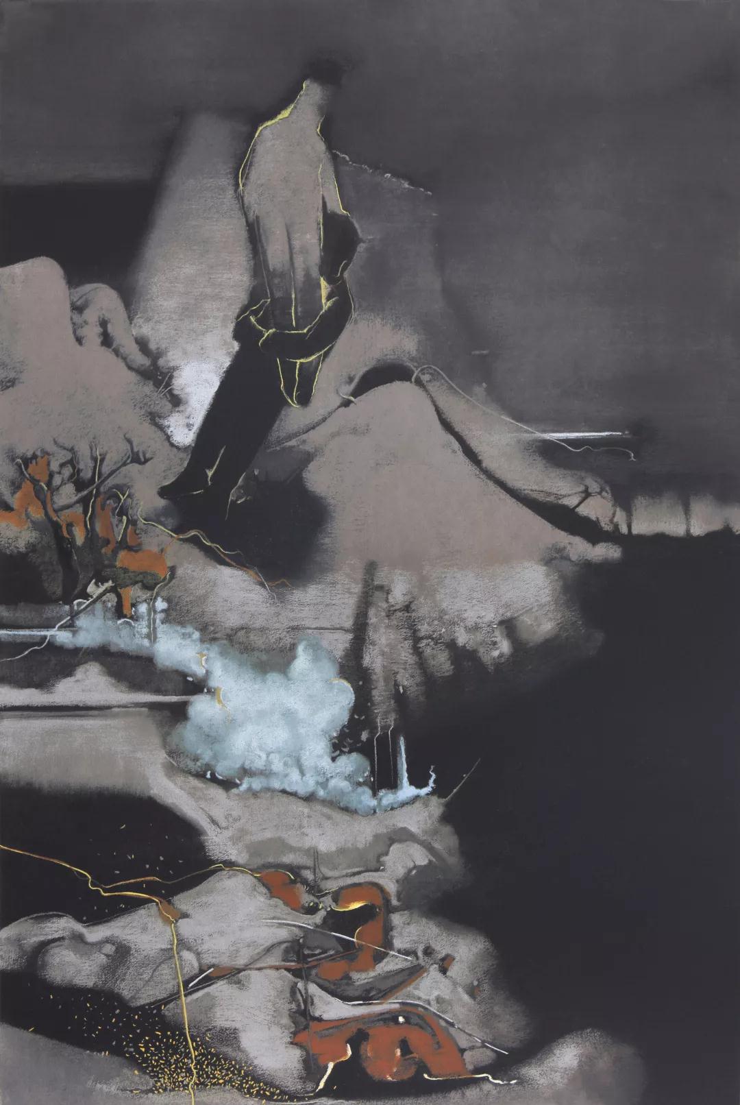 《景色之一》丝网版 59.5×90cm 2018