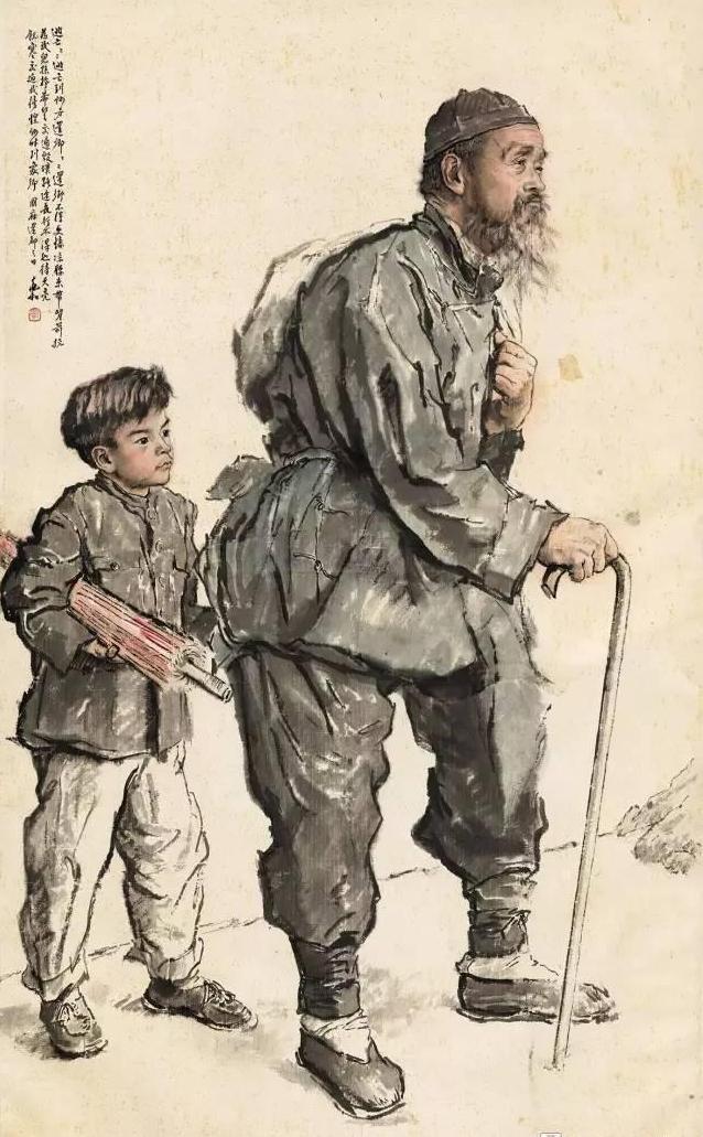 回顾百年巨匠蒋兆和的水墨人物画，感受人性的光辉