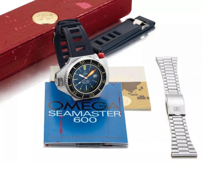 奥米茄「SEAMASTER 600 PLOPROF」精钢腕表备日期显示，约1970年制