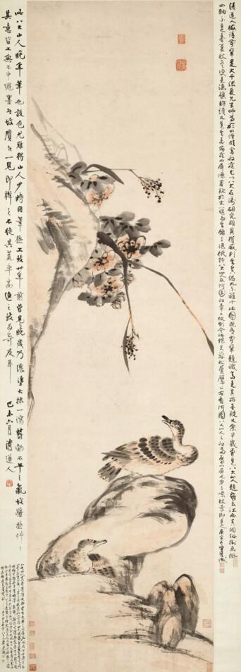 朱耷（八大山人）《芙蓉芦雁图》