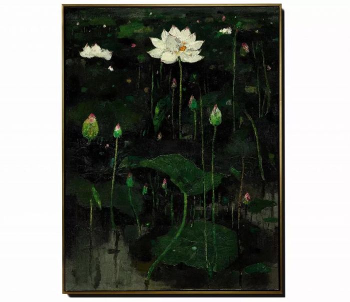 吴冠中《荷花（一）》