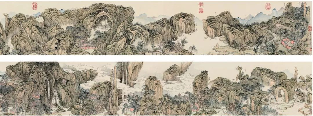 钱维城 雁荡图（局部）