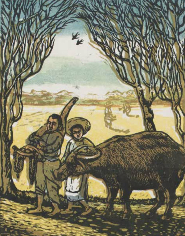 丁正献，牧归(农村四季之春)，1941年