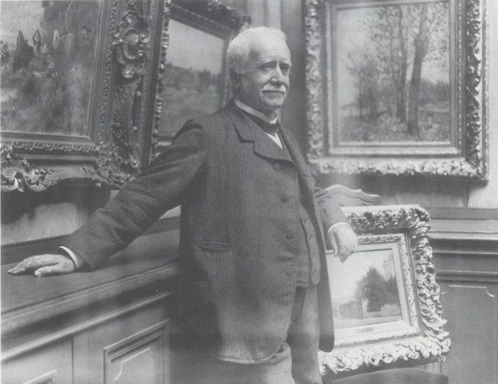 多纳克，《保罗·丢朗·吕厄在他的画廊》，约1910年，《发掘印象派》展览，伦敦国家美术馆，2015年