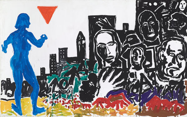 A.R. 彭克《N》，1981，布面丙烯