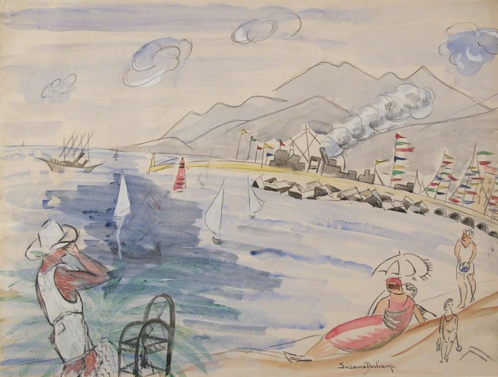 苏珊·杜尚，Untitled (Beach Scene),ca. 1930.