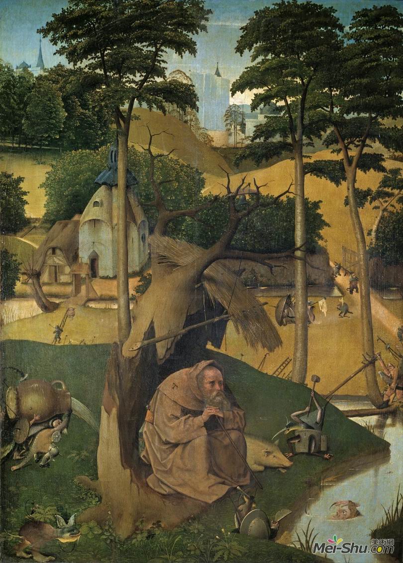 波希（Hieronymus Bosch）圣安东尼的诱惑 1500-1525