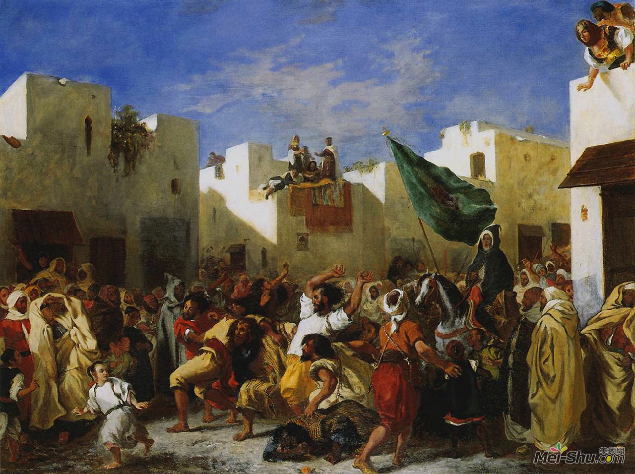 欧仁·德拉克罗瓦（Eugène Delacroix）作品 丹吉尔的狂热教徒﹝The Fanatics of Tangier﹞