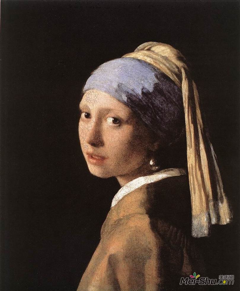 约翰内斯·维米尔Johannes Vermeer作品 《戴珍珠耳环的少女》