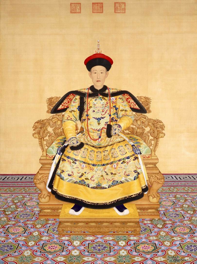 郎世宁《乾隆朝服像》
