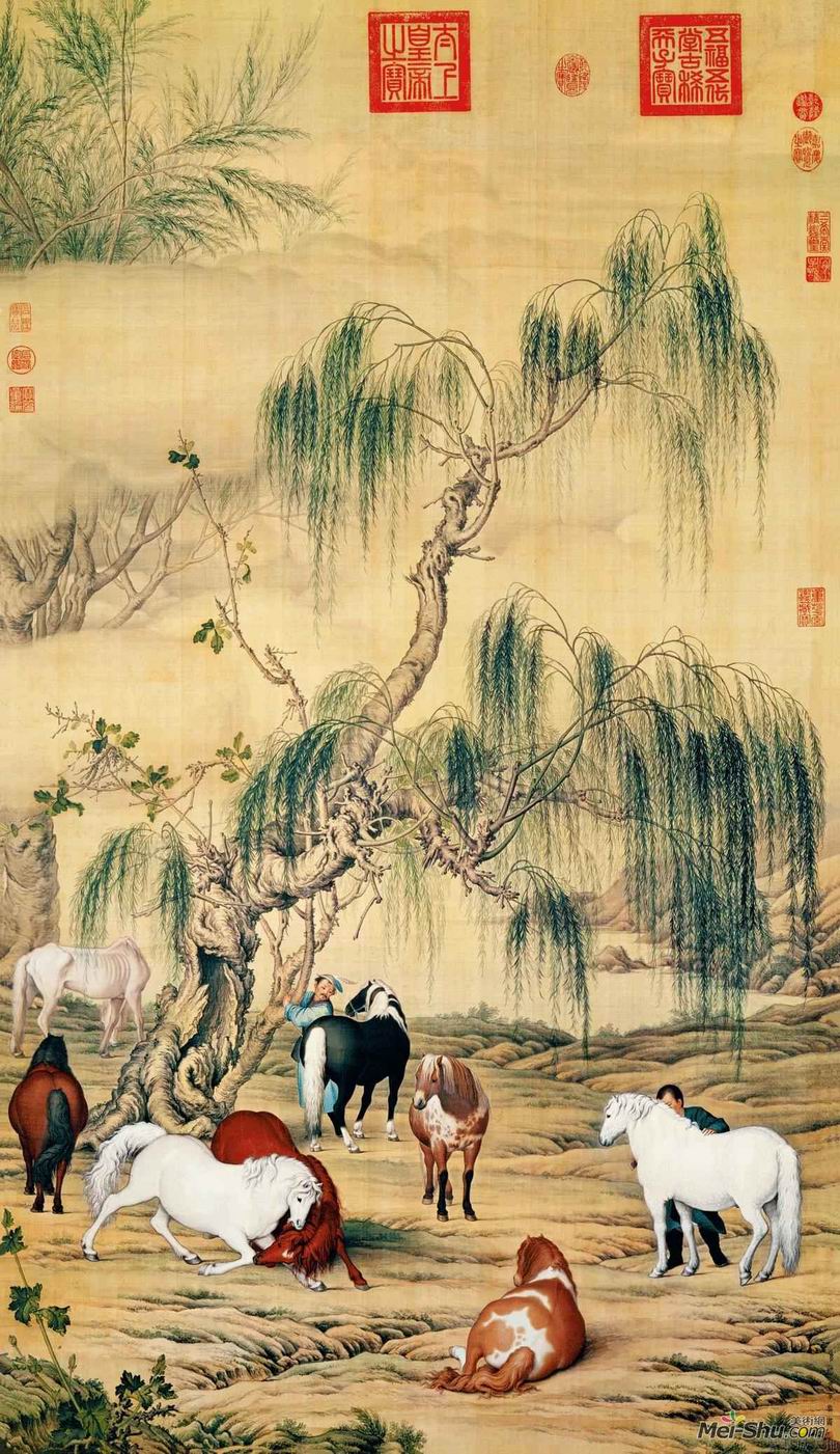 郎世宁《八骏图》2