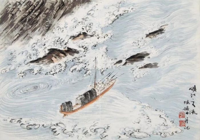 陆俨少《唐人诗意图》，设色纸本，每页：21 x 28 cm.，册页八对开。估价：60,000-100,000美元。将于3月19日在佳士得纽约“中国书画”拍卖中呈献