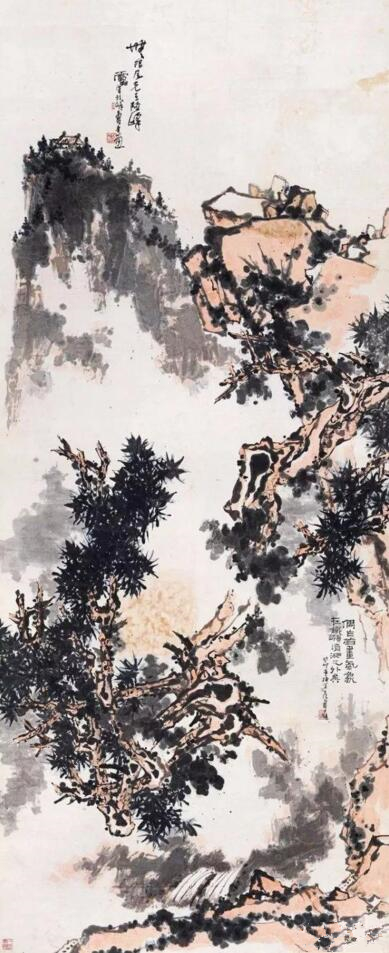 潘天寿 指墨作品《无限风光》