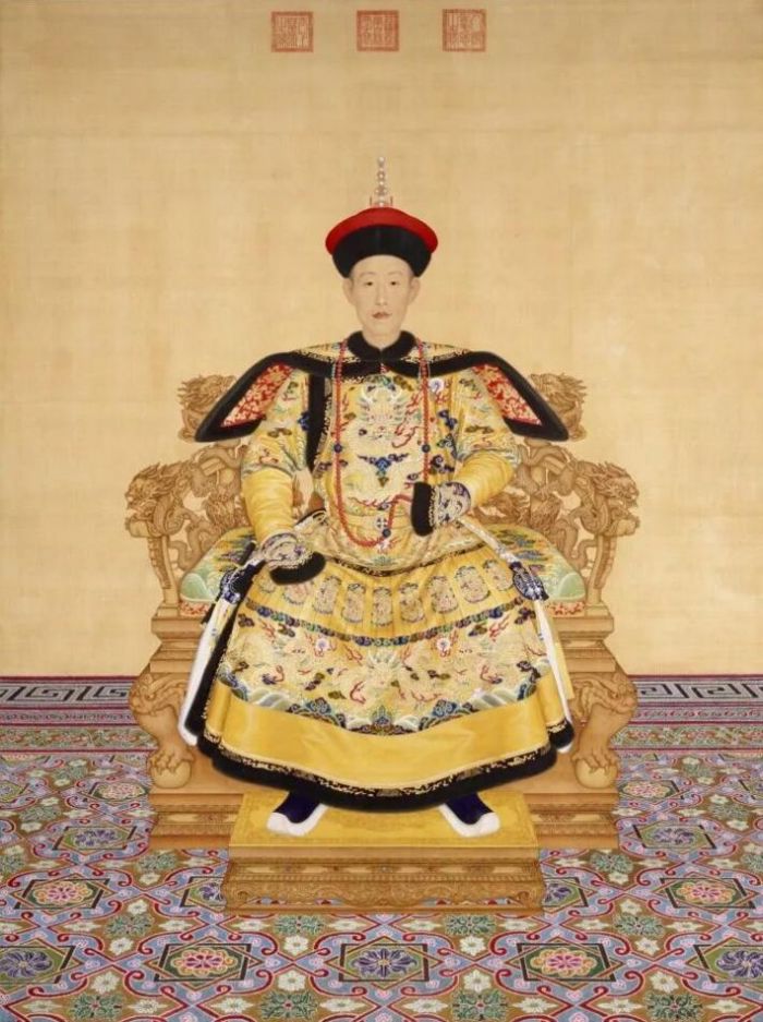 ▲郎世宁《乾隆皇帝朝服像》／故宫博物院
