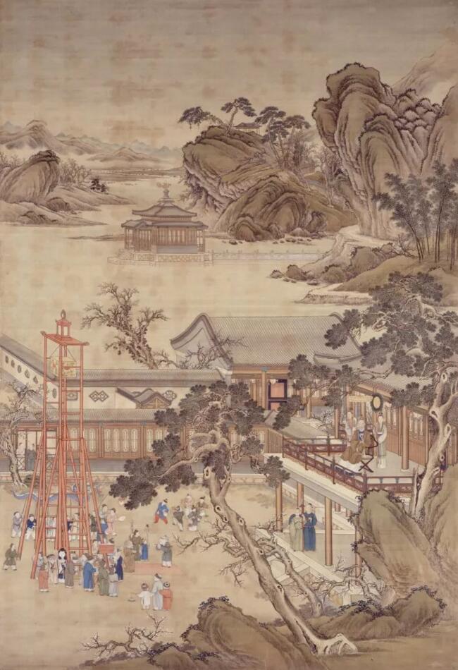 ▲郎世宁《乾隆帝元宵行乐图》／故宫博物院