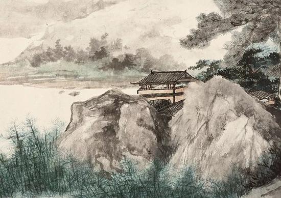 华艺国际秋拍：吴湖帆细笔五色山水潋滟拍场