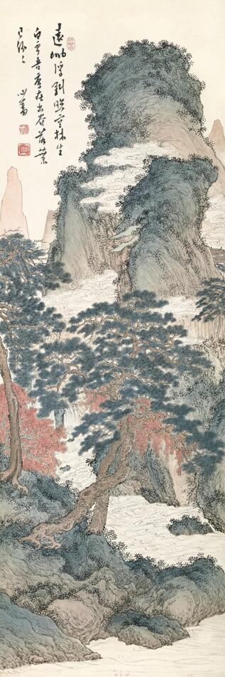 溥儒〈浮云远岫〉