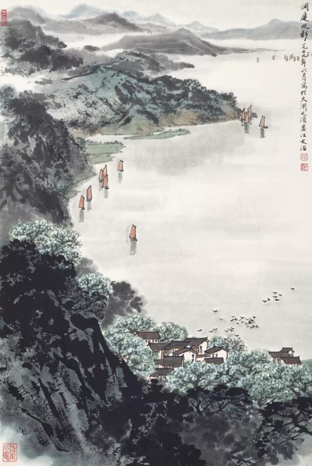 宋文治〈洞庭帆影〉
