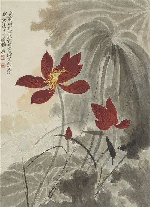 张大千《鸳鸯荷花》将亮相北京匡时秋拍
