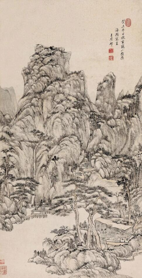 王原祁 1642-1715 层峦耸秀图