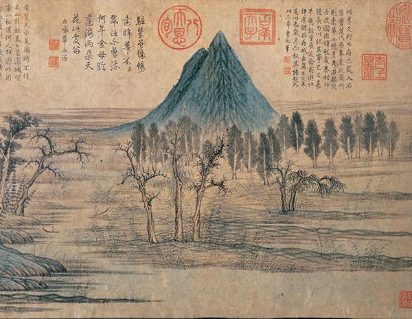 赵孟頫《鹊华秋色图》（局部）
