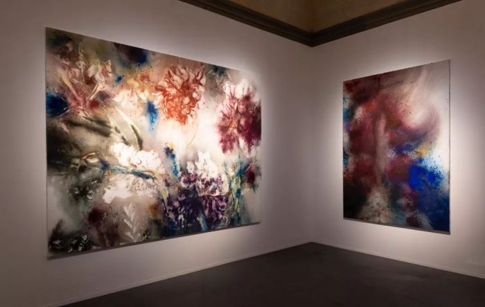 《花曲》展览现场，佛罗伦萨，2018年。蔡文悠摄，蔡工作室提供