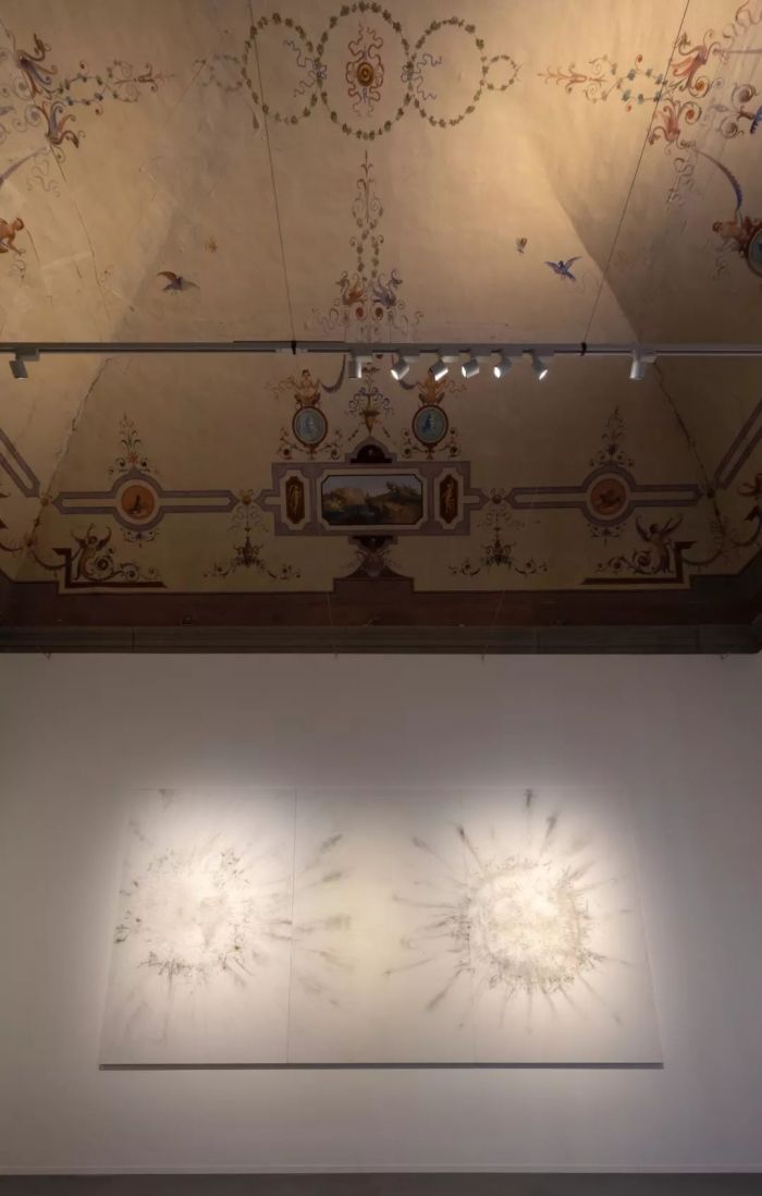 《花曲》展览现场，佛罗伦萨，2018年。蔡文悠摄，蔡工作室提供