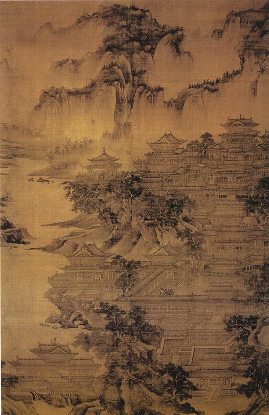 宋 郭忠恕《明皇避暑宫图》 大阪市立美术馆藏