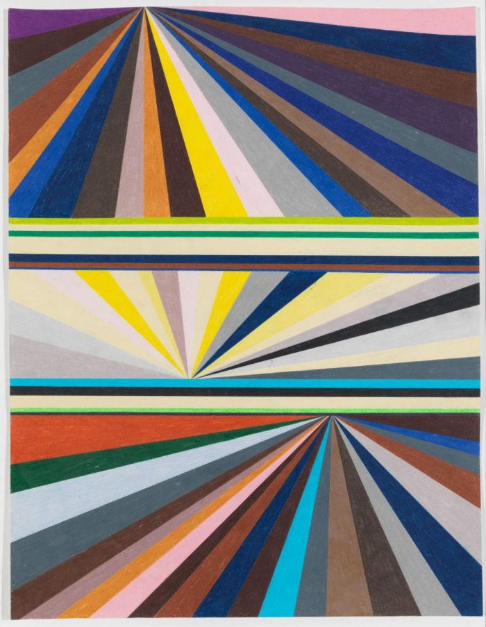 Mark Grotjahn, Untitled (Three-tiered Perspective), 1997