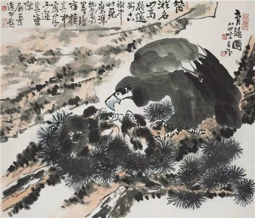 大写意花鸟画大师李苦禅为何喜欢画鹰？