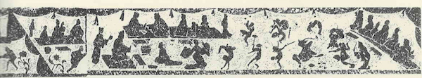 图9 四川成都羊子山出土画像石（《中国画像石全集》第7卷《四川汉画像石》，第52页）